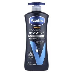 Vaseline, Для мужчин, охлаждающее и увлажняющее средство для тела 3 в 1, лосьон для лица и рук, 600 мл (20,3 жидк. унц.)