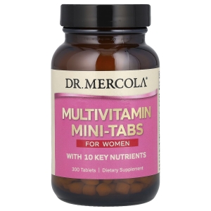 Dr. Mercola, Мультивитаминные мини-таблетки, для женщин, 300 таблеток (Товар снят с продажи) 