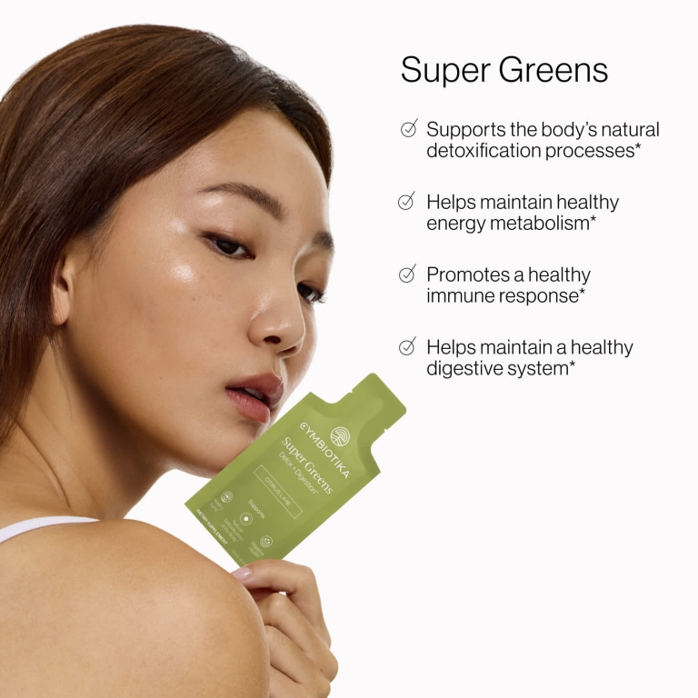 Cymbiotika, Super Greens, цитрусовый лайм, 30 пакетиков с жидкостью, 15 мл (0,5 жидк. унции) в каждом