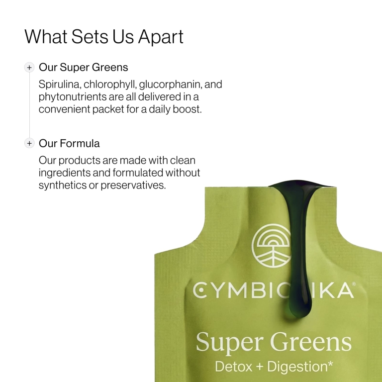 Cymbiotika, Super Greens, цитрусовый лайм, 30 пакетиков с жидкостью, 15 мл (0,5 жидк. унции) в каждом