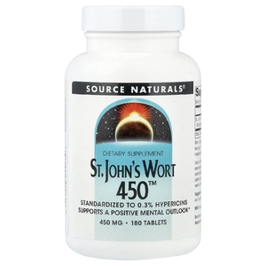Source Naturals, Зверобой 450 ™, 450 мг, 180 таблеток