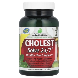 American Biosciences, CHOLESTSolve 24/7®, 120 Tablets (Товар снят с продажи) 