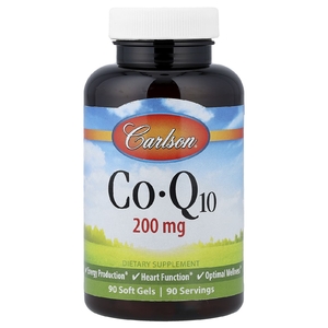 Carlson, коэнзим Q10, 200 мг, 90 капсул