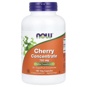 NOW Foods, концентрат вишни, 1500 мг, 180 растительных капсул (750 мг в 1 капсуле) (Товар снят с продажи) 