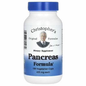 Christopher's Original Formulas, Pancreas Formula, 460 мг, 100 вегетарианских капсул