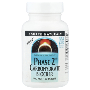 Source Naturals, блокатор углеводов Phase 2®, 500 мг, 60 таблеток