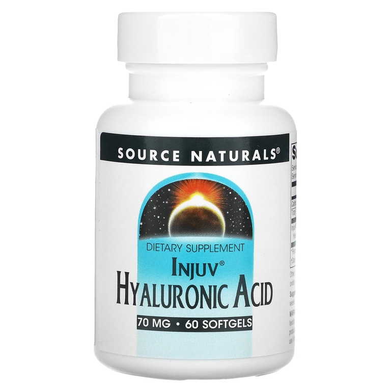 Source Naturals, Injuv, гиалуроновая кислота, 70 мг, 60 мягких таблеток