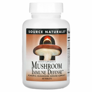 Source Naturals, Mushroom Immune Defense, комплекс из 16 грибов, 60 таблеток