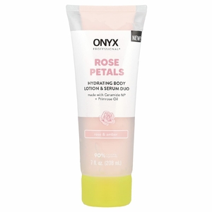 Onyx Professional, Rose Petals, увлажняющий лосьон и сыворотка для тела, дуэт, роза и янтарь, 208 мл (7 жидк. Унций)