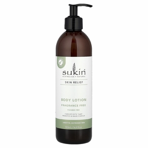 Sukin, Skin Relief, лосьон для тела, для чувствительной, проблемной кожи, без отдушек, 500 мл (16,91 жидк. Унции)