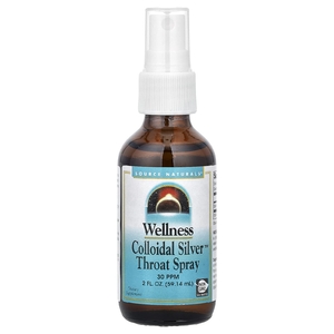 Source Naturals, спрей для горла с коллоидным серебром, 59,14 мл (2 жидкие унции)