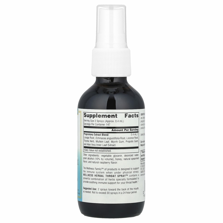Source Naturals, Wellness, Herbal Throat Spray™, 59,14 мл (2 жидк. унции)