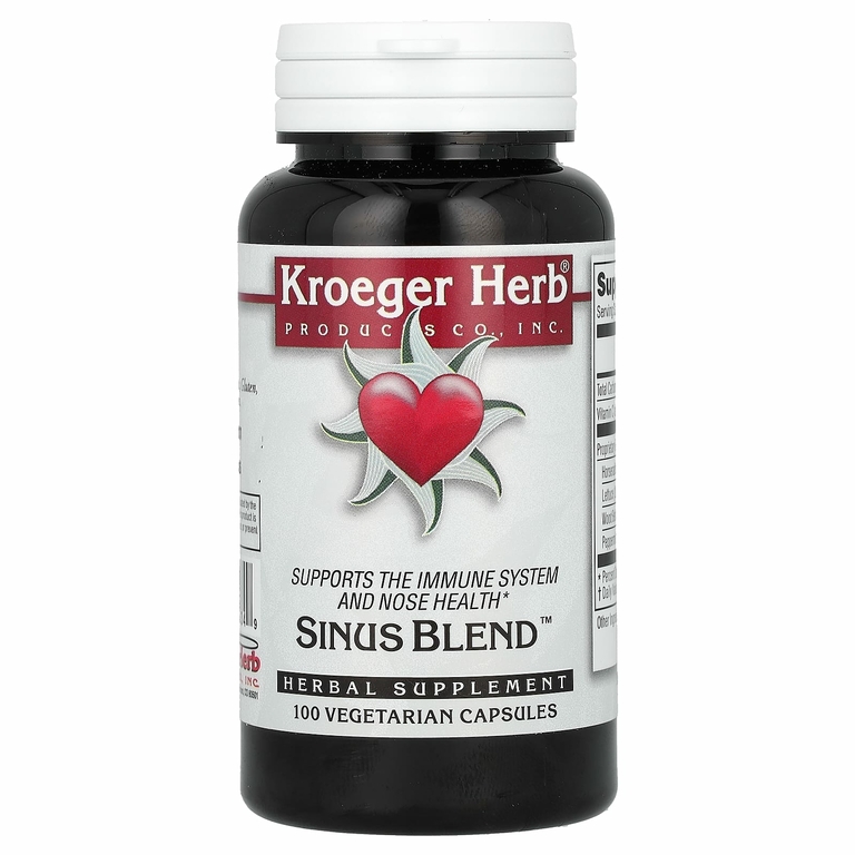 Kroeger Herb Co, смесь для носовых пазух, 100 вегетарианских капсул