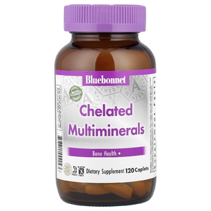 Bluebonnet Nutrition, хелатные мультиминералы, 120 капсуловидных таблеток