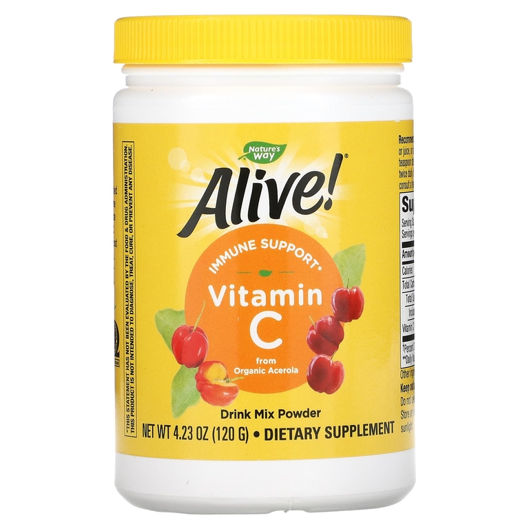 Nature's Way, Alive!, фруктовый источник витамина C, 120 г (4,23 унции)