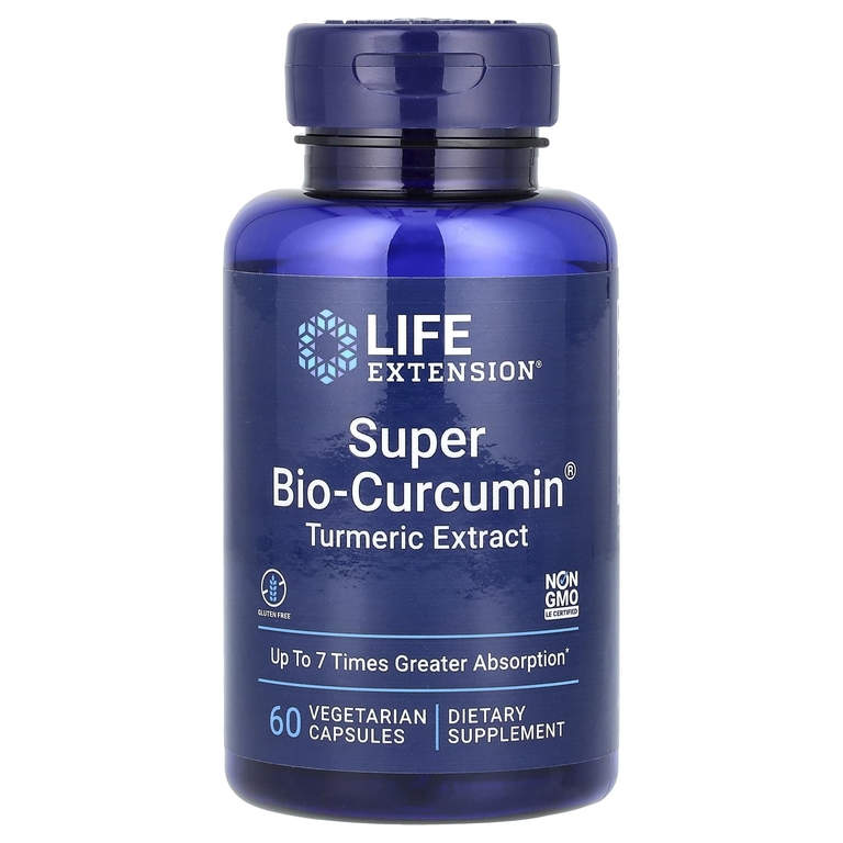 Life Extension, Super Bio-Curcumin, куркумин, 60 вегетарианских капсул