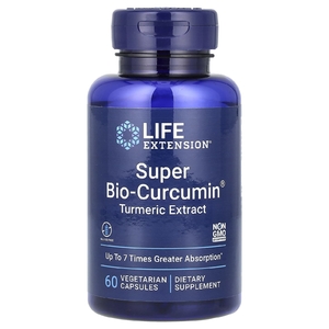 Life Extension, Super Bio-Curcumin, куркумин, 60 вегетарианских капсул