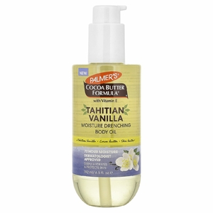 Palmer's, Cocoa Butter Formula® с витамином Е, увлажняющее масло для тела, таитянская ваниль, 192 мл (6,5 жидк. унции)