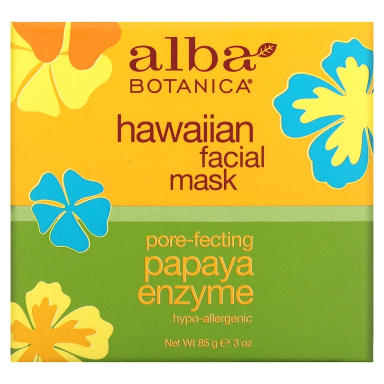 Alba Botanica, гавайская маска для лица, с ферментом папайи для сужения пор, 85 г (3 унции)