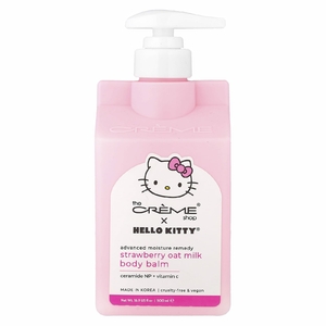 The Creme Shop, Hello Kitty®, улучшенный увлажняющий бальзам для тела, клубничное овсяное молоко, 500 мл (16,9 жидк. унции)