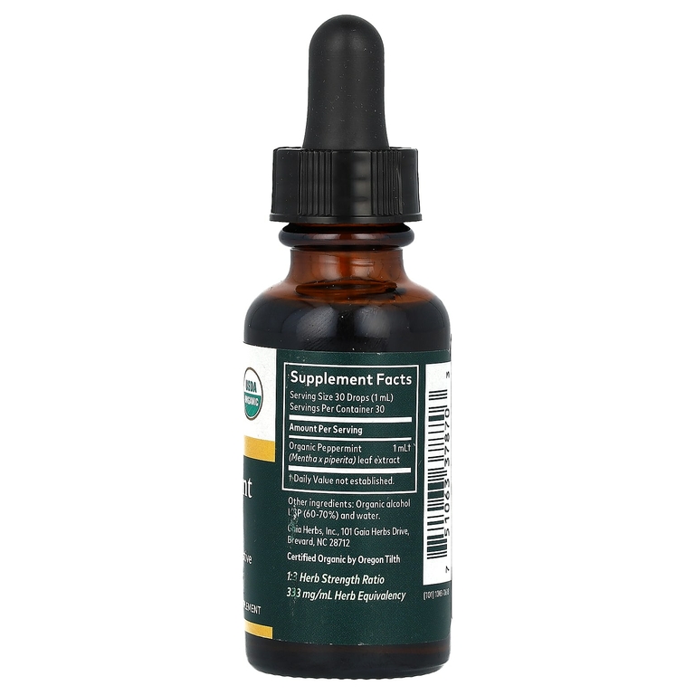 Gaia Herbs, лист перечной мяты, 30 мл (1 жидк. унция)