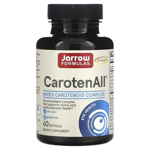 Jarrow Formulas, CarotenALL, комплекс из смеси каротиноидов, 60 капсул