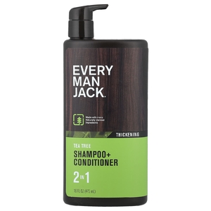 Every Man Jack, 2 в 1, шампунь и кондиционер для густоты волос, чайное дерево, 473 мл (16 жидк. унций)