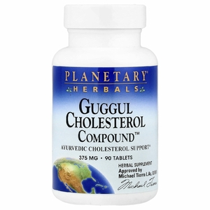 Planetary Herbals, Холестериновые соединения гуггула, 375 мг, 90 таблеток