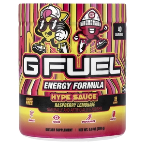 G FUEL, Energy Formula, Hype Sauce, малиновый и лимонадный вкус, 280 г (9,9 унции)
