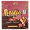 ChocZero, Bestie, шоколадные батончики, молоко, карамель и песочное печенье, 8 батончиков в индивидуальной упаковке, 224 г (8 унций)