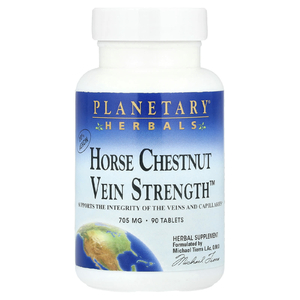 Planetary Herbals, Конский каштан Vein Strength ™, 705 мг, 90 таблеток
