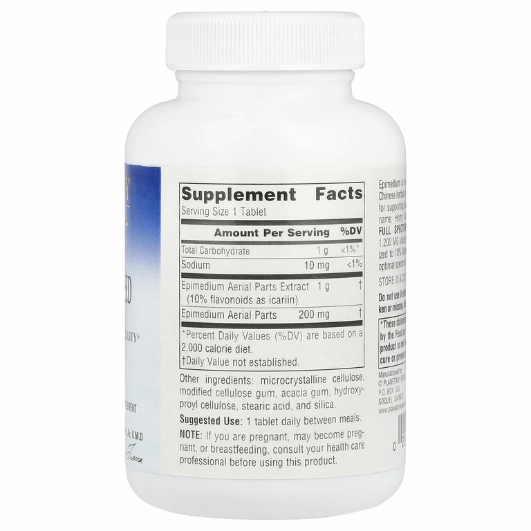 Planetary Herbals, Full Spectrum ™ Horny Goat Weed, 1200 мг, 60 таблеток