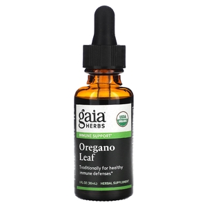 Gaia Herbs, Органические листья орегано, 30 мл (1 жидк. унц.)