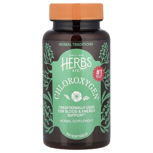 Herbs Etc., хлорофилл для поддержки здоровья крови и уровня энергии, 60 капсул