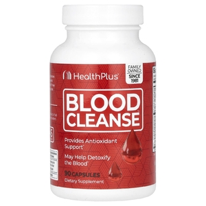 Health Plus, Blood Cleanse, очищение крови, 90 капсул