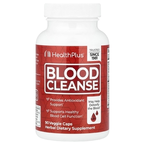 Health Plus, комплекс для для поддержания здорового функционирования клеток крови и детоксикации крови, 90 капсул