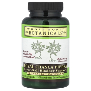 Whole World Botanicals, королевская камнеломка (Chanca Piedra), для поддержки здоровья печени и желчного пузыря, 400 мг, 120 вегетарианских капсул
