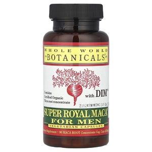 Whole World Botanicals, королевская мака, для мужчин, 90 растительных капсул