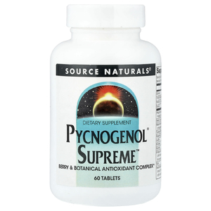 Source Naturals, растительный комплекс с экстрактом коры французской приморской сосны, 60 таблеток