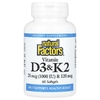 Natural Factors, витамины D3 и K2, 25 мкг (1000 МЕ) и 120 мкг, 60 капсул