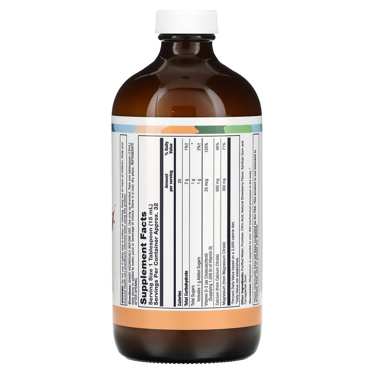 LifeTime Vitamins, добавка для поддержки здоровья костей, со вкусом клубники, 473 мл (16 жидк. унций)