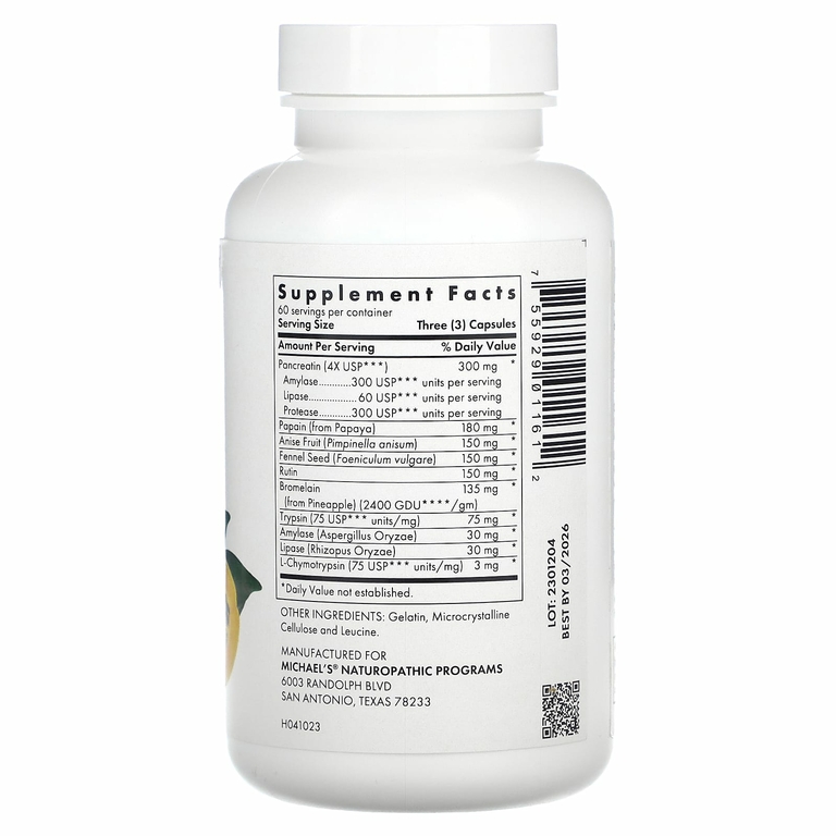Michael's Health, Пищеварительные ферменты, 180 капсул
