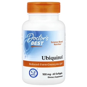 Doctor's Best, убихинол, 100 мг, 60 капсул