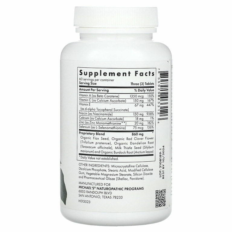 Michael's Naturopathic, Skin Factors, 180 вегетарианских таблеток