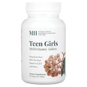 Michael's Naturopathic, Таблетки для девочек-подростков, ежедневные поливитамины, 90 вегетарианских таблеток