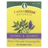 Organix South, TheraNeem Naturals, Neem Therapé, очищающее мыло для чувствительной кожи, овсянка и лаванда, 113 г (4 унции) (Товар снят с продажи) 