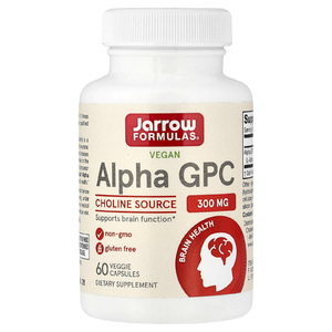 Jarrow Formulas, альфа-глицерофосфорилхолин, 300 мг, 60 растительных капсул