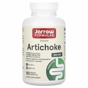 Jarrow Formulas, артишок, 500 мг, 180 растительных капсул