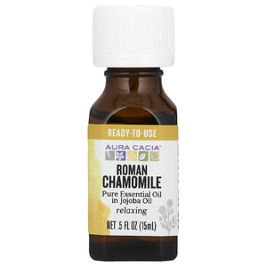 Aura Cacia, чистые эфирные масла, римская ромашка, 15 мл (0,5 жидк. унции)
