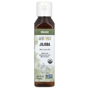 Aura Cacia, Масло жожоба для ухода за кожей, 4 жидких унций ( 118 мл )